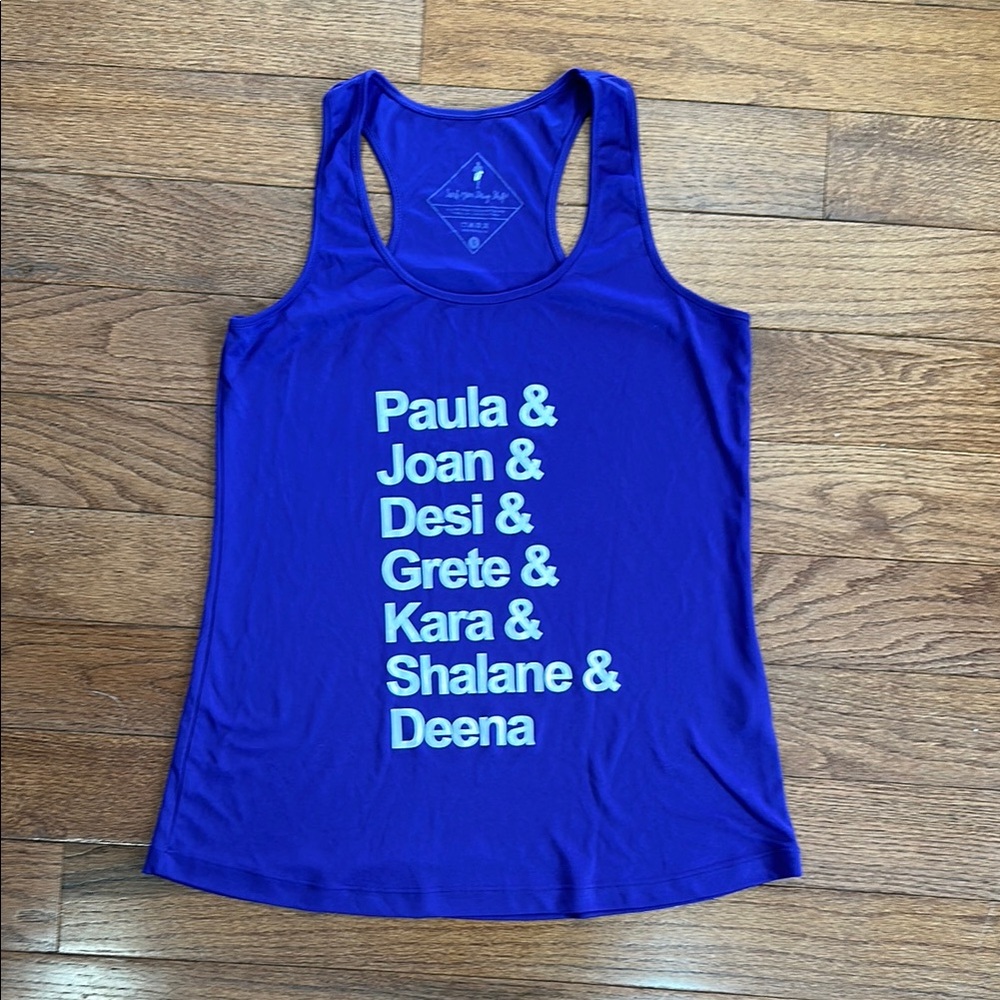 Sarah Marie Design Studio Royal Purple Racerback Tank Top - female marathoners